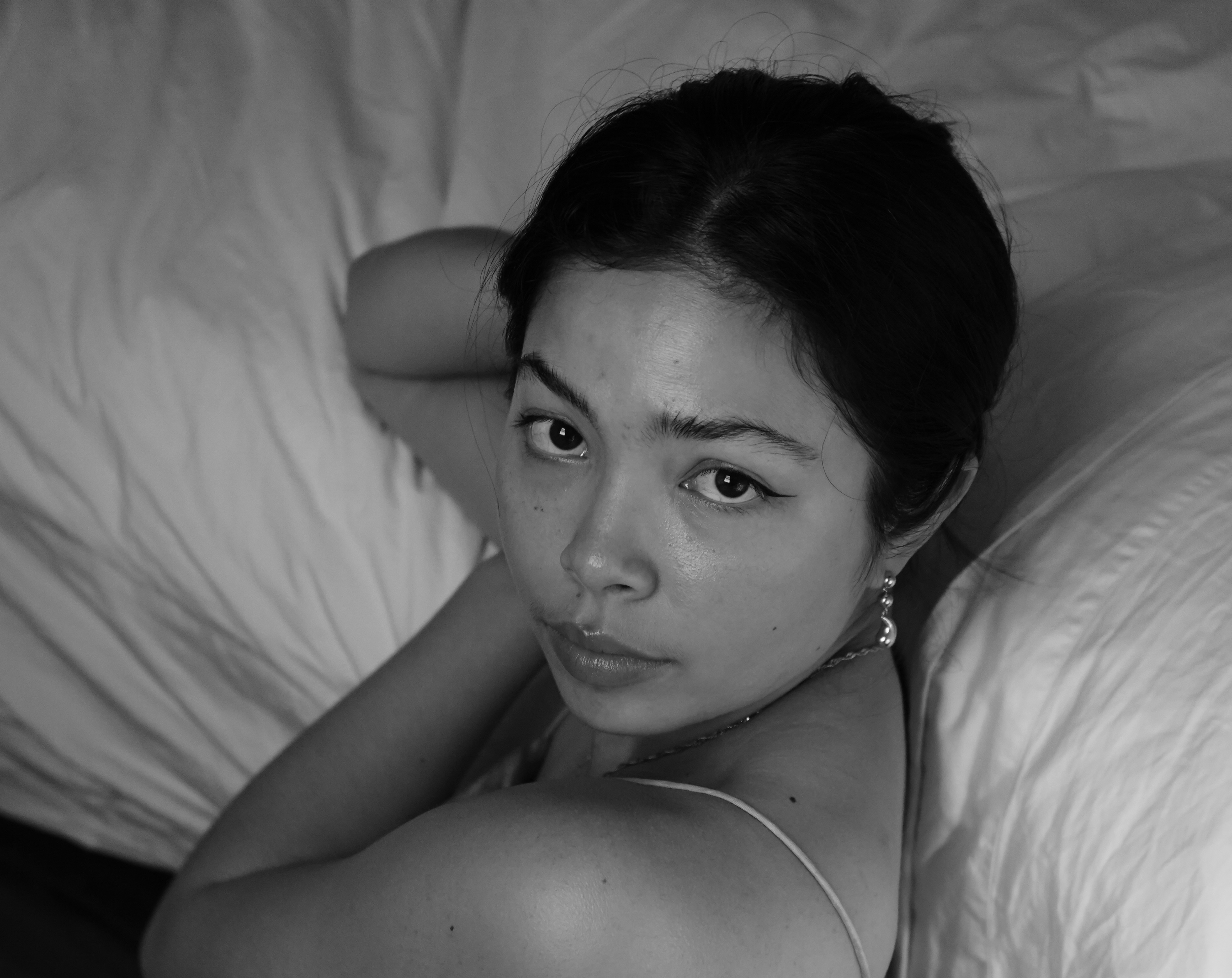Black and white portrait of me